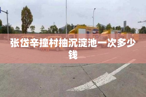 张岱辛撞村抽沉淀池一次多少钱