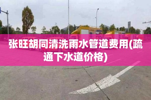 张旺胡同清洗雨水管道费用(疏通下水道价格)