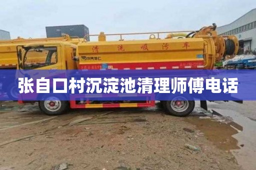张自口村沉淀池清理师傅电话