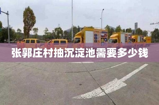 张郭庄村抽沉淀池需要多少钱