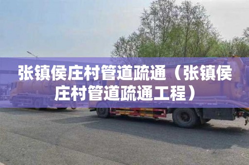 张镇侯庄村管道疏通（张镇侯庄村管道疏通工程）