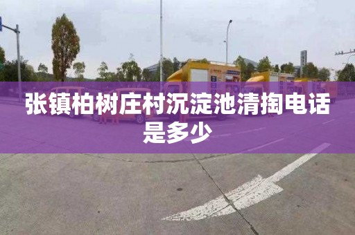 张镇柏树庄村沉淀池清掏电话是多少