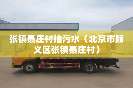 张镇聂庄村抽污水（北京市顺义区张镇聂庄村）