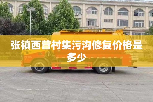 张镇西营村集污沟修复价格是多少