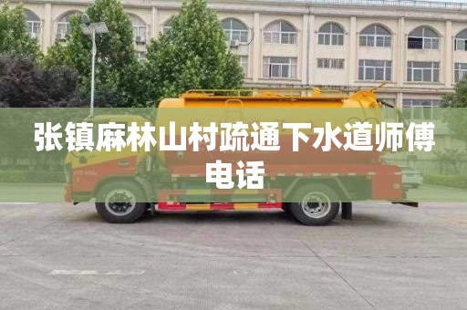 张镇麻林山村疏通下水道师傅电话