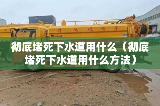 彻底堵死下水道用什么（彻底堵死下水道用什么方法）