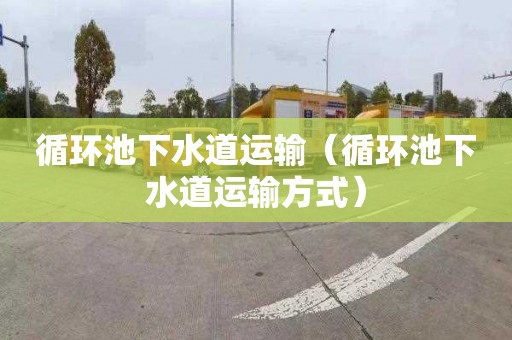 循环池下水道运输（循环池下水道运输方式）