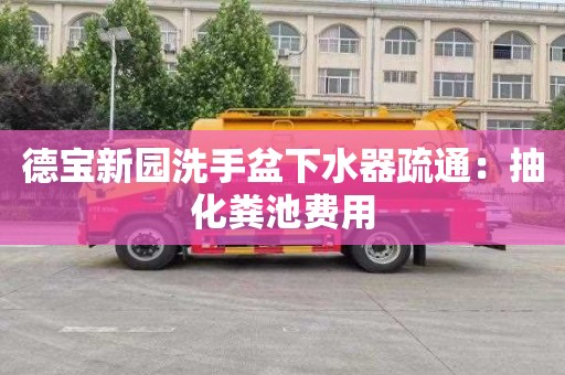 德宝新园洗手盆下水器疏通：抽化粪池费用