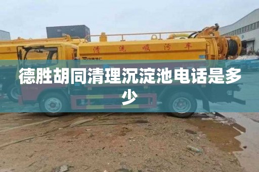 德胜胡同清理沉淀池电话是多少