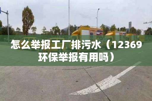 怎么举报工厂排污水（12369环保举报有用吗）