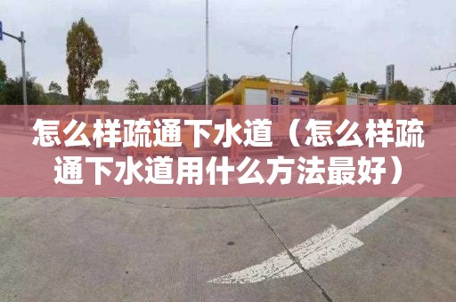 怎么样疏通下水道（怎么样疏通下水道用什么方法最好）
