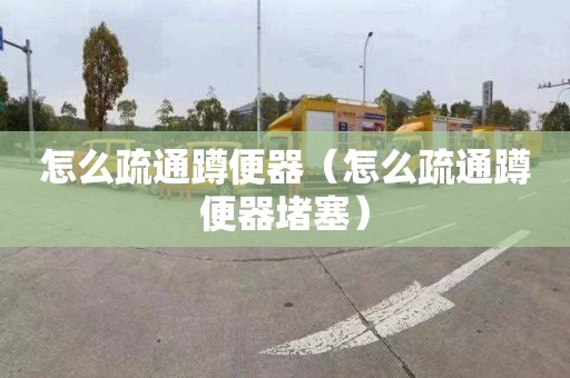 怎么疏通蹲便器（怎么疏通蹲便器堵塞）