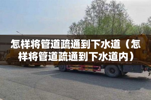 怎样将管道疏通到下水道（怎样将管道疏通到下水道内）