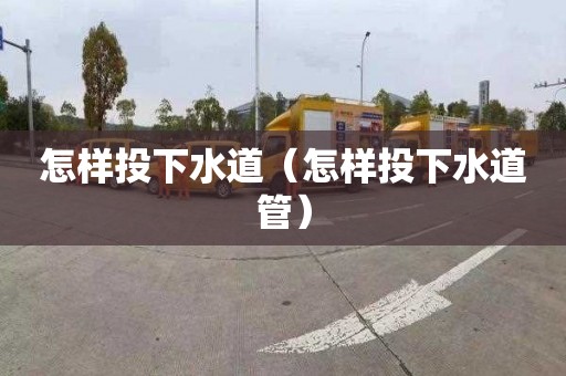 怎样投下水道（怎样投下水道管）