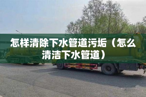 怎样清除下水管道污垢（怎么清洁下水管道）