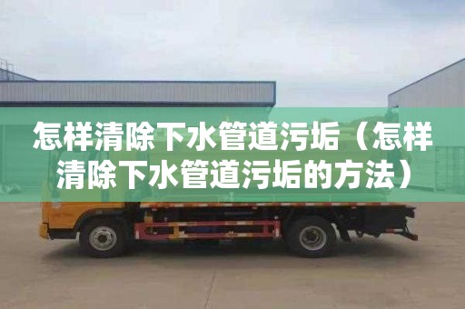 怎样清除下水管道污垢（怎样清除下水管道污垢的方法）
