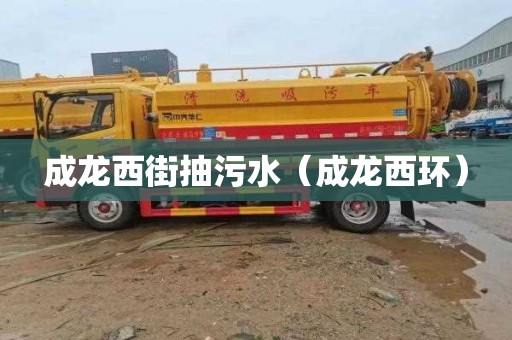 成龙西街抽污水（成龙西环）