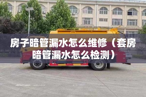 房子暗管漏水怎么维修（套房暗管漏水怎么检测）
