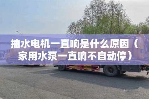 抽水电机一直响是什么原因（家用水泵一直响不自动停）