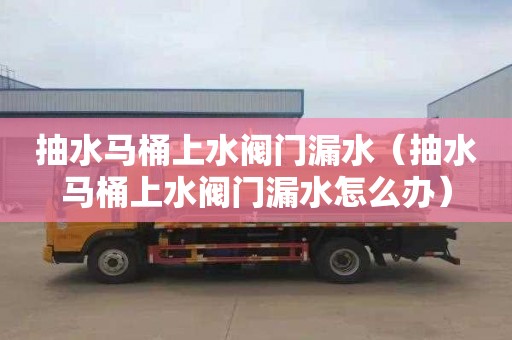 抽水马桶上水阀门漏水（抽水马桶上水阀门漏水怎么办）
