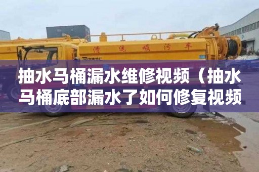 抽水马桶漏水维修视频（抽水马桶底部漏水了如何修复视频）