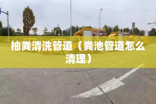 抽粪清洗管道（粪池管道怎么清理）