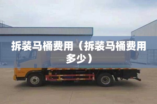 拆装马桶费用（拆装马桶费用多少）