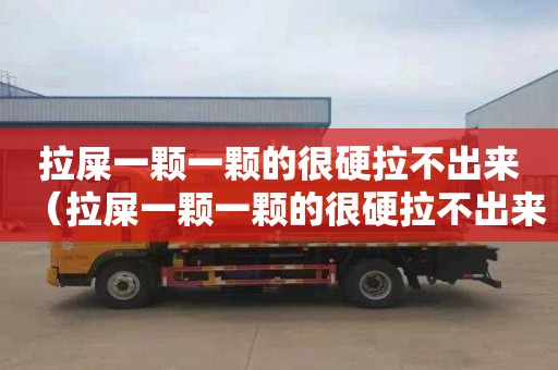 拉屎一颗一颗的很硬拉不出来（拉屎一颗一颗的很硬拉不出来怎么办）