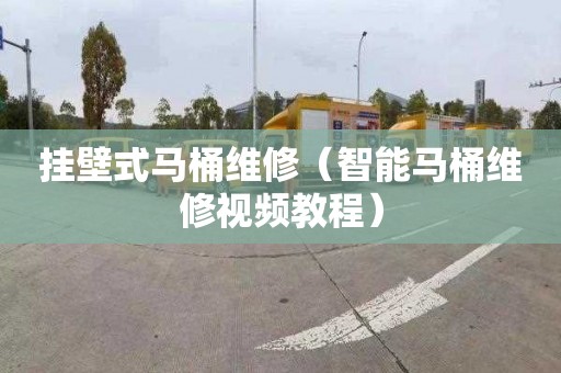 挂壁式马桶维修（智能马桶维修视频教程）