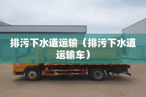 排污下水道运输（排污下水道运输车）