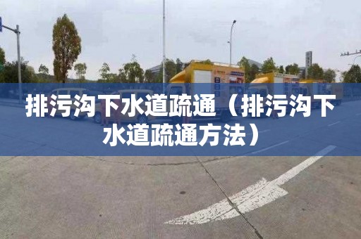 排污沟下水道疏通（排污沟下水道疏通方法）