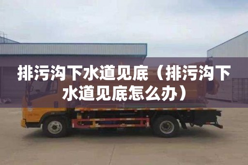排污沟下水道见底（排污沟下水道见底怎么办）