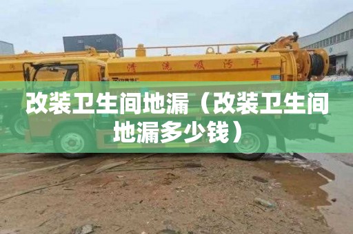 改装卫生间地漏（改装卫生间地漏多少钱）