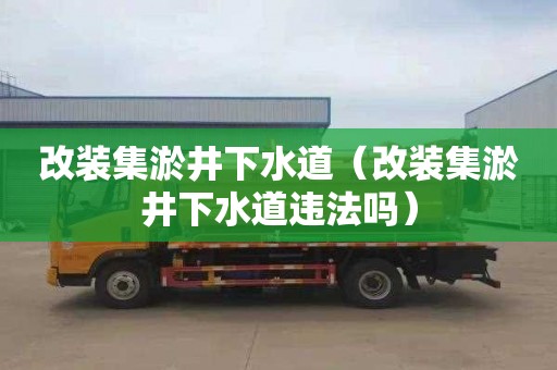改装集淤井下水道（改装集淤井下水道违法吗）