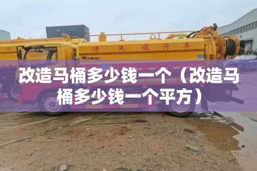 改造马桶多少钱一个（改造马桶多少钱一个平方）