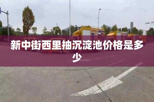 新中街西里抽沉淀池价格是多少