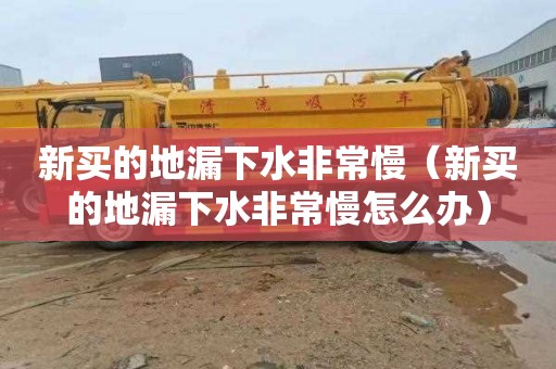 新买的地漏下水非常慢（新买的地漏下水非常慢怎么办）
