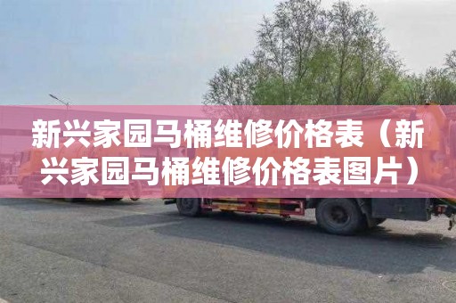 新兴家园马桶维修价格表（新兴家园马桶维修价格表图片）