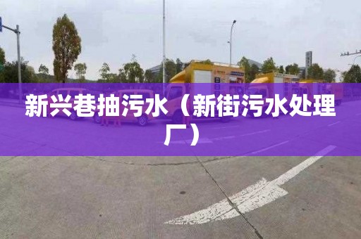 新兴巷抽污水（新街污水处理厂）