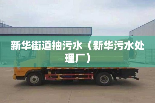 新华街道抽污水（新华污水处理厂）