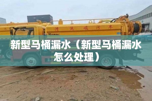 新型马桶漏水（新型马桶漏水怎么处理）