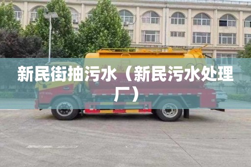 新民街抽污水（新民污水处理厂）