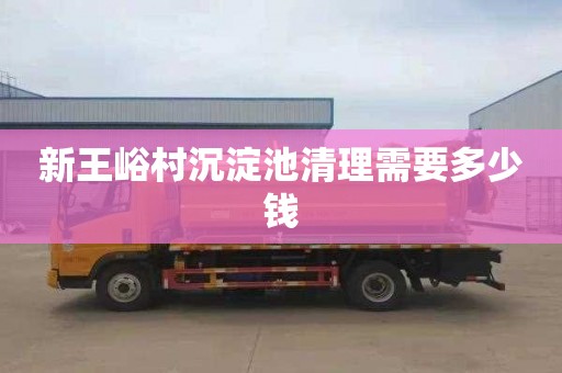 新王峪村沉淀池清理需要多少钱