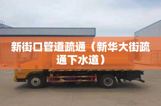 新街口管道疏通（新华大街疏通下水道）