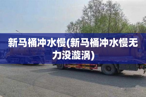 新马桶冲水慢(新马桶冲水慢无力没漩涡)