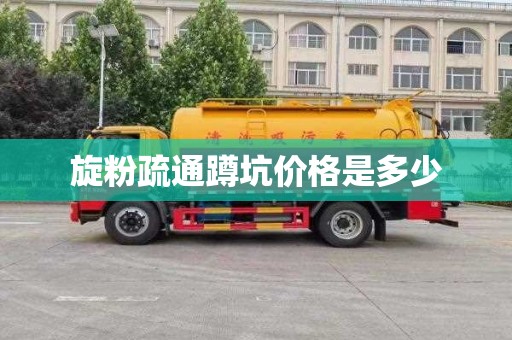 旋粉疏通蹲坑价格是多少