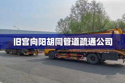 旧宫向阳胡同管道疏通公司