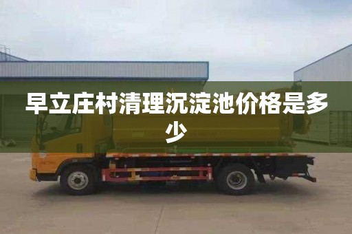 早立庄村清理沉淀池价格是多少