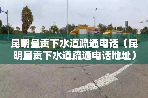 昆明呈贡下水道疏通电话（昆明呈贡下水道疏通电话地址）