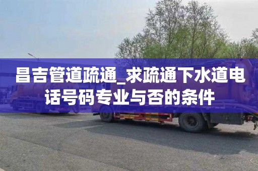 昌吉管道疏通_求疏通下水道电话号码专业与否的条件